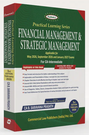 Commercial's Padhuka's (Practical Learning Series) (Paper 1 to 6) Combo Books for CA Inter by CA G. Sekar and CA B. Saravana Prasath