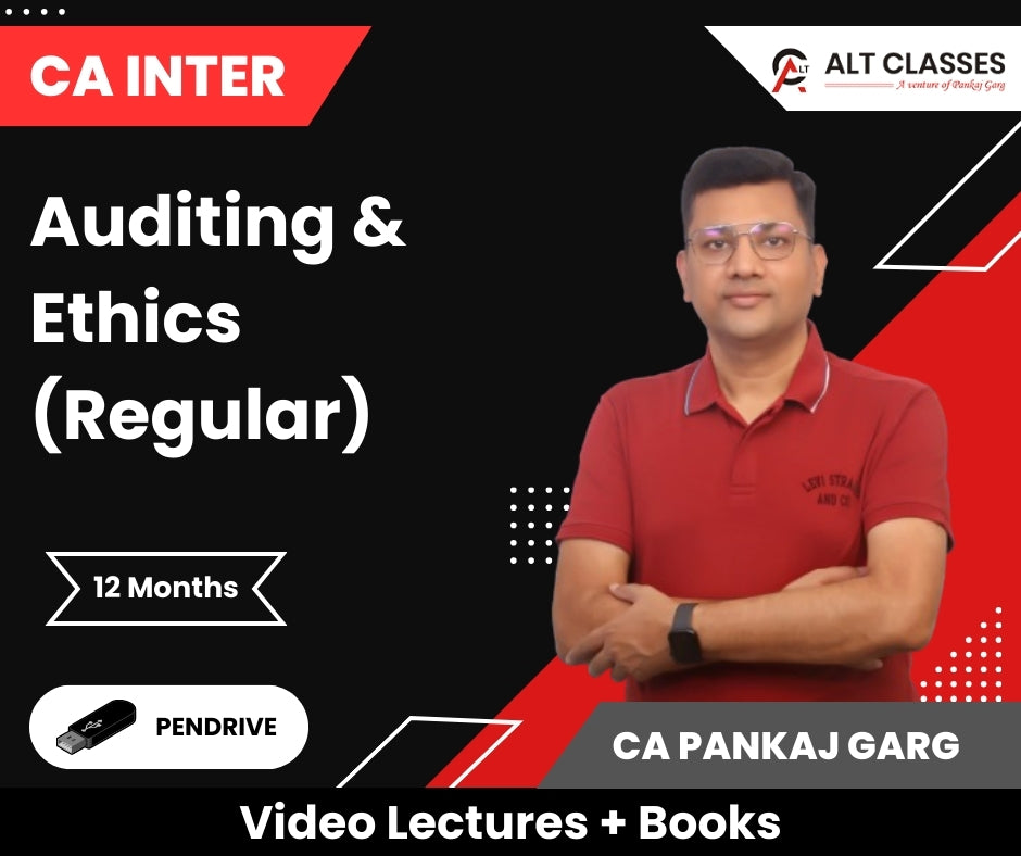 CA Inter Auditing & Ethics (Regular) Video Lectures by CA Pankaj Garg (Pen Drive, 12 Months)
