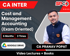 CA Inter Cost and Management Accounting (Exam-Oriented) Video Lectures by CA Pranav Popat (Google Drive, 6 Months, 3 Views)
