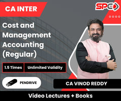 CA Inter Cost and Management Accounting (Regular) Video Lectures by CA Vinod Reddy (Pendrive, Unlimited Validity, 1.5 Times)