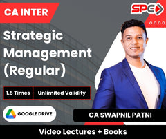 CA Inter Strategic Management (Regular) Video Lectures by CA Swapnil Patni (Google Drive, Unlimited Validity, 1.5 Times)