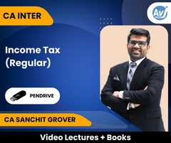 CA Inter Income Tax (Regular) Video Lectures by CA Sanchit Grover (Pendrive)