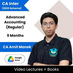 CA Inter (2023 Scheme) Advanced Accounting (Regular) Video Lectures By CA Amit Manek (Google Drive, 9 Months)