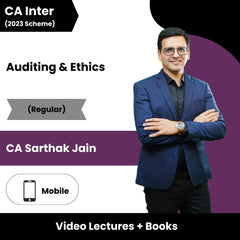 CA Inter (2023 Scheme) Auditing & Ethics (Regular) Video Lectures by CA Sarthak Jain (Mobile).