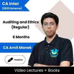 CA Inter (2023 Scheme) Auditing and Ethics (Regular) Video Lectures By CA Amit Manek (Pen Drive, 6 Months)