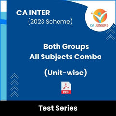 CA Inter (2023 Scheme) Both Groups All Subjects Combo (Unit-wise) Test Series (Online)