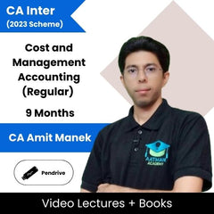 CA Inter (2023 Scheme) Cost and Management Accounting (Regular) Video Lectures By CA Amit Manek (Pen Drive, 9 Months)