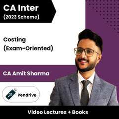 CA Inter (2023 Scheme) Costing (Exam-Oriented) Video Lectures by CA Amit Sharma (Pendrive)