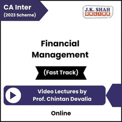 CA Inter (2023 Scheme) Financial Management (Fast Track) Video Lectures by Prof Chintan Devalia (Online)