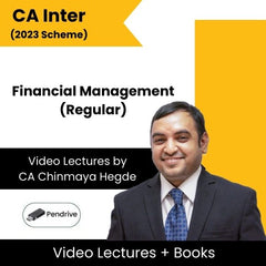 CA Inter (2023 Scheme) Financial Management (Regular) Video Lectures by CA Chinmaya Hegde (Pendrive)