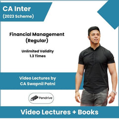 CA Inter (2023 Scheme) Financial Management (Regular) Video Lectures by CA Swapnil Patni (Pendrive, Unlimited Validity, 1.3 Times)