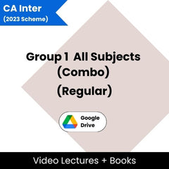 CA Inter (2023 Scheme) Group 1 All Subjects (Combo) (Regular) Video Lectures (Google Drive + books)