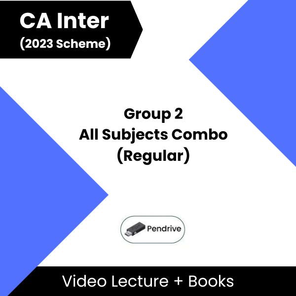 CA Inter (2023 Scheme) Group 2 All Subjects Combo (Regular) Video Lectures (Pendrive)