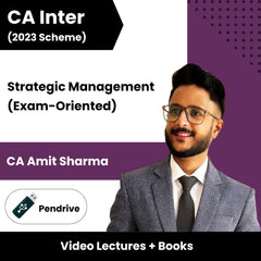 CA Inter (2023 Scheme) Strategic Management (Exam-Oriented) Video Lectures by CA Amit Sharma (Pendrive)