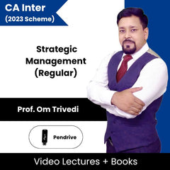 CA Inter (2023 Scheme) Strategic Management (Regular) Video Lectures By Prof. Om Trivedi (Pendrive)