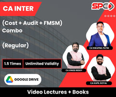 CA Inter (Cost + Audit + FMSM) Combo (Regular) Video Lectures by CA Vinod Reddy, CA Kapil Goyal, CA Swapnil Patni (Google Drive, Unlimited Validity, 1.5 Times)