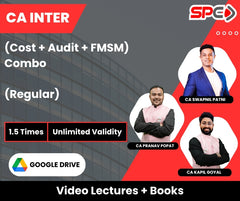 CA Inter (Cost + Audit + FMSM) Combo (Regular) Video Lectures by CA Pranav Popat, CA Kapil Goyal, CA Swapnil Patni (Google Drive, Unlimited Validity, 1.5 Times)