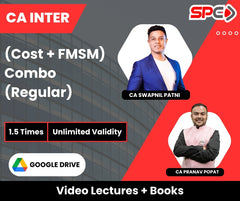CA Inter (Cost + FMSM) Combo (Regular) Video Lectures by CA Pranav Popat, CA Swapnil Patni (Google Drive, Unlimited Validity, 1.5 Times)