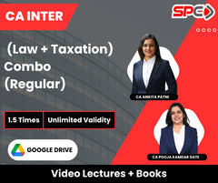 CA Inter (Law + Taxation) Combo (Regular) Video Lectures by CA Ankita Patni, CA Pooja Kamdar Date (Google Drive, Unlimited Validity, 1.5 Times)