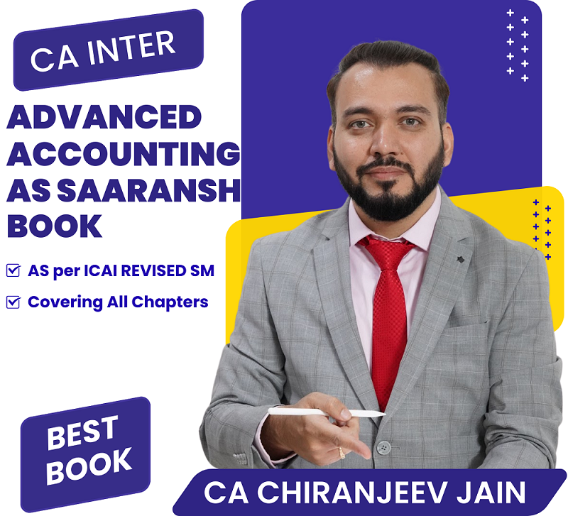 CA Inter – Advanced Accounting (AS) SAARANSH Book – 3rd Edition by CA Chiranjeev Jain