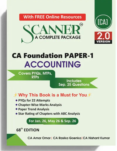 Shuchita Scanner CA Foundation Paper-1 Accounting Green Edition