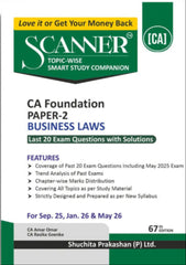 Shuchita Scanner CA Foundation Paper-2 Business Laws Green Edition.