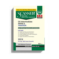 Shuchita Scanner CA Inter Paper - 3 Taxation Green Edition
