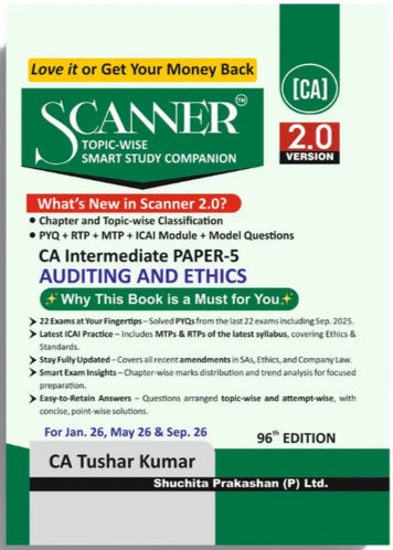Shuchita Scanner CA Inter Paper - 5 Auditing and Ethics Green Edition