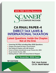 Shuchita Scanner CA Final Paper-4 Direct Tax Laws and International Taxation Green Edition