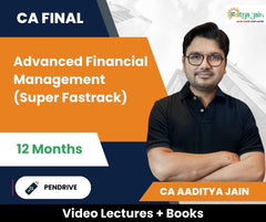 CA Final Advanced Financial Management (Super Fastrack) Video Lectures by CA Aaditya Jain (Pen Drive, 12 Months)