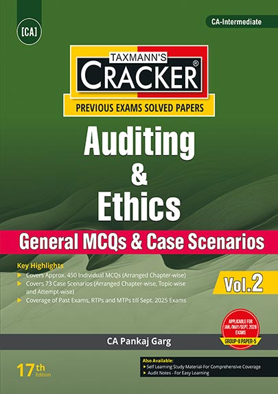 CA Inter Auditing & Ethics Full Combo (Class Notes + Cracker + Study Material - Set of 3 Books) by Taxmann