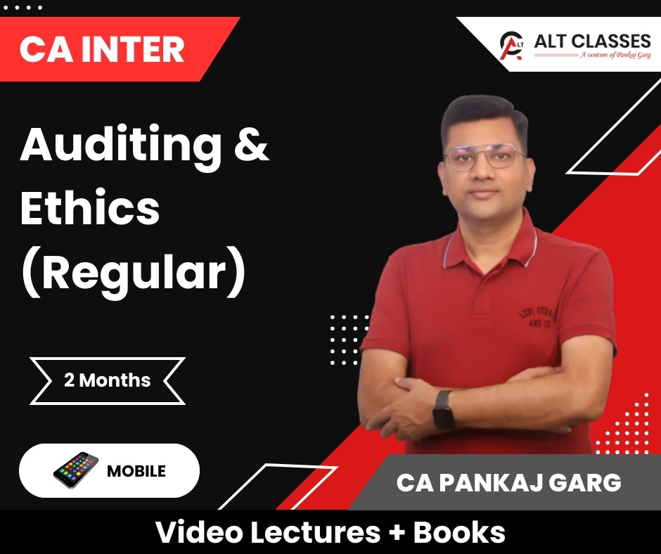 CA Inter Auditing & Ethics (Regular) Video Lectures by CA Pankaj Garg (Mobile, 4 Months)