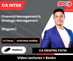 CA Inter Financial Management & Strategic Management (Regular) Video Lectures by CA Swapnil Patni (Pendrive, Unlimited Validity, 1.5 Times)