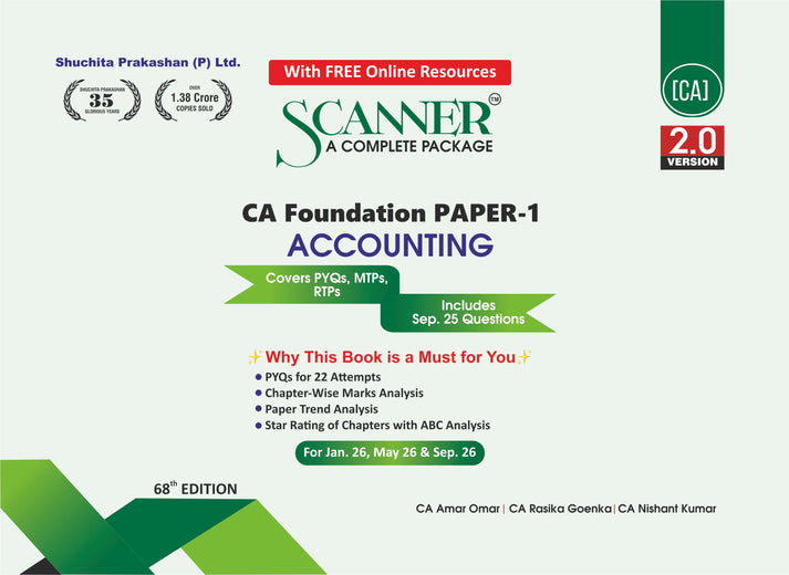 Shuchita Scanner CA Foundation Paper-1 Accounting Green Edition
