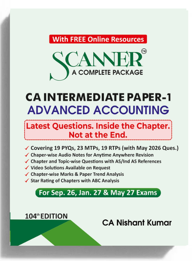 Shuchita Scanner CA Inter Paper - 1 Advanced Accounting Green Edition