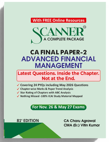 Shuchita Scanner CA Final Paper-2 Advanced Financial Management Green Edition