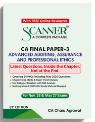 Shuchita Scanner CA Final Paper - 3 Advanced Auditing Assurance & Professional Ethics Green Edition