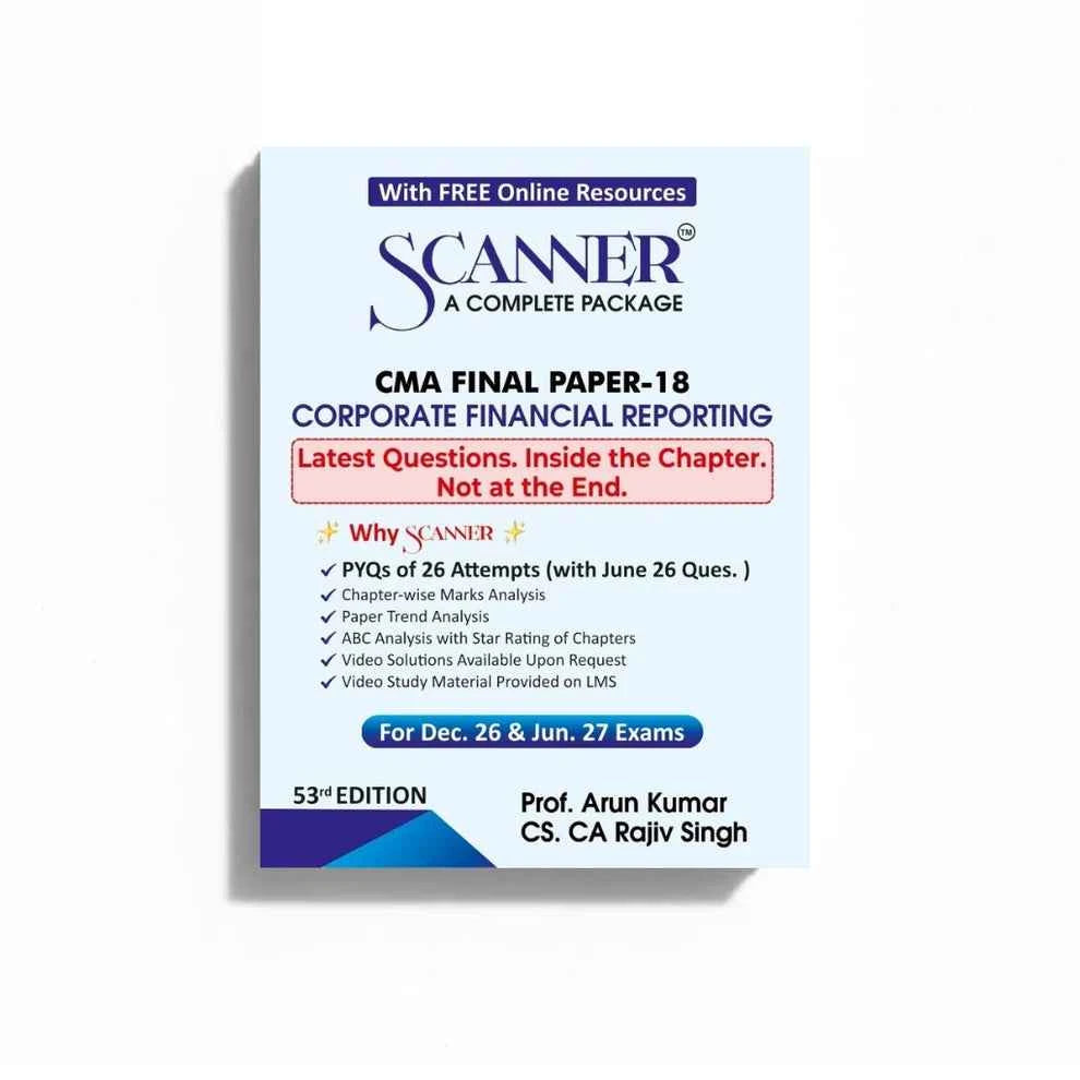 Shuchita Scanner CMA Final Paper - 18 Corporate Financial Reporting Green Edition