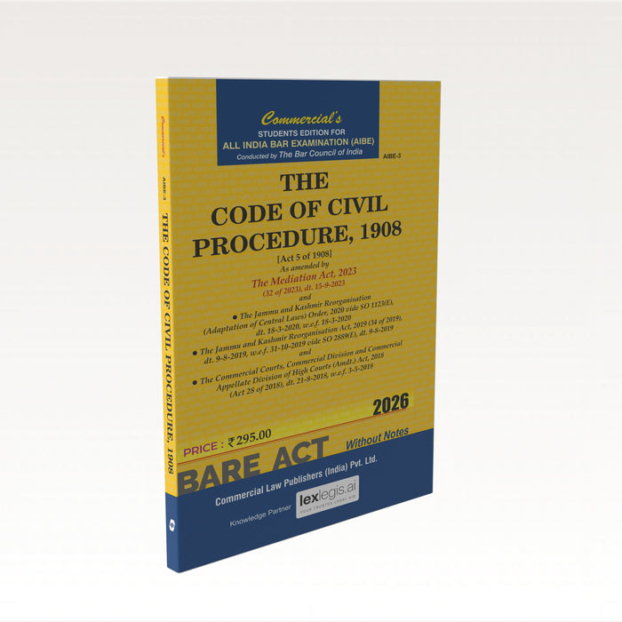 Commercial's Code of Civil Procedure, 1908 (AIBE) – BuyTestSeries.in