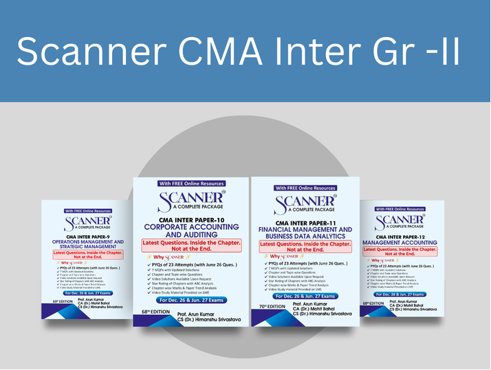 Shuchita Scanner Combo CMA Inter Group 2 Paper (9 to 12) Green Edition