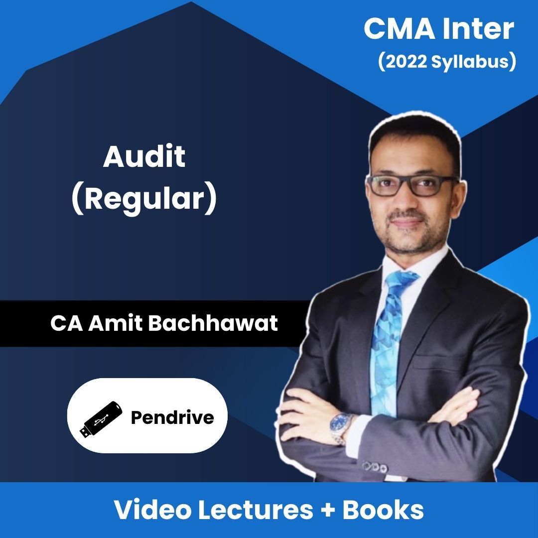 CMA Inter (2022 Syllabus) Audit (Regular) Video Lectures By CA Amit Bachhawat (Pendrive)