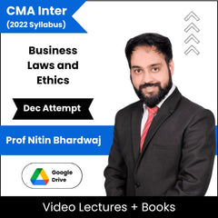 CMA Inter (2022 Syllabus) Business Laws and Ethics Video Lectures by Prof Nitin Bharadwaj Dec Attempt (Download)
