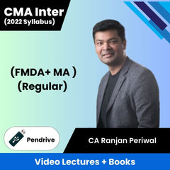 CMA Inter (2022 Syllabus) (FMDA+ MA ) (Regular) Video Lectures by CA Ranjan Periwal (Pendrive)