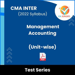CMA Inter (2022 Syllabus) Management Accounting (Unit-wise) Test Series (Online)