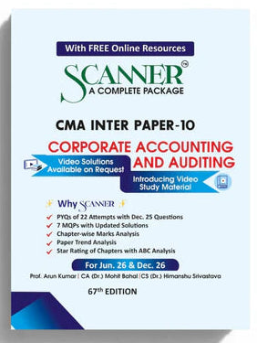 Shuchita Scanner CMA Inter Paper-10 Corporate Accounting and Auditing Green Edition