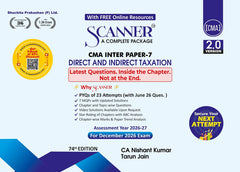 Shuchita Scanner CMA Inter Paper-7 Direct and Indirect Taxation Green Edition