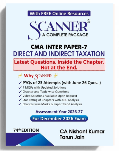 Shuchita Scanner CMA Inter Paper-7 Direct and Indirect Taxation Green Edition
