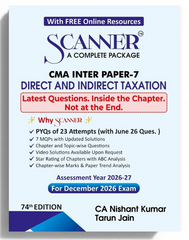 Shuchita Scanner CMA Inter Paper-7 Direct and Indirect Taxation Green Edition