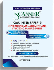 Shuchita Scanner CMA Inter Paper-9 Operations Management & Strategic Management Green Edition