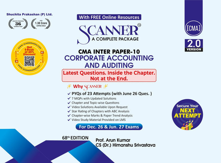 Shuchita Scanner CMA Inter Paper-10 Corporate Accounting and Auditing Green Edition